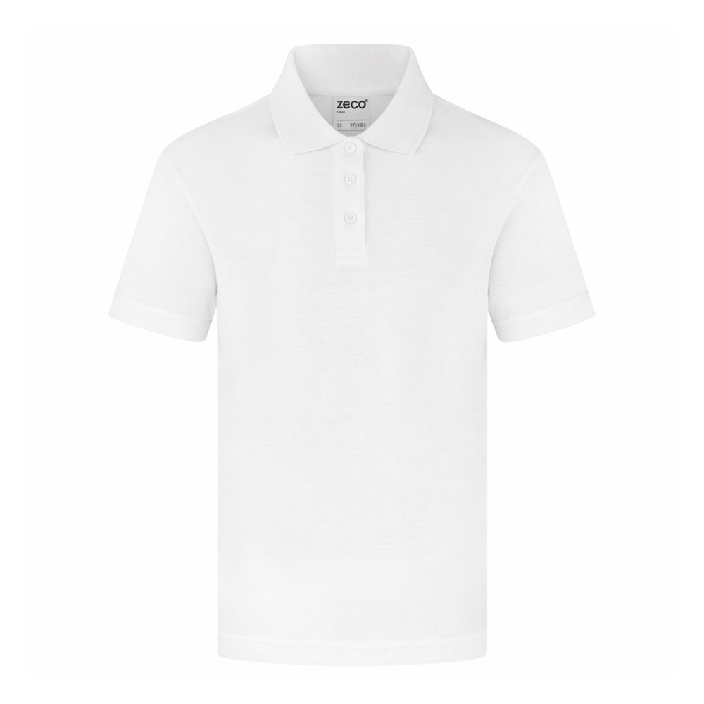 White Frilly Collar Polo T- Shirt